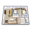 Dynasty 1 Apartments | Two Bedroom | Plan 21B Dynasty 1 Apartments | Two Bedroom | Plan 21B